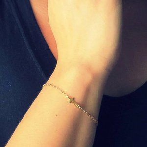 Silver Cross Bracelet